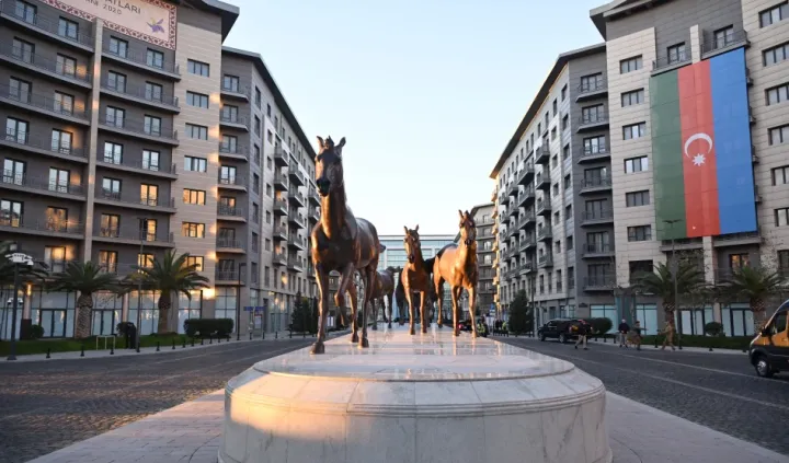 Prezident İlham Əliyev “Bakı Ağ Şəhər”də həyata keçirilən işlər ilə tanış olub