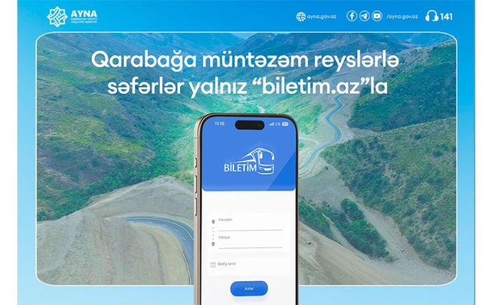 Qarabağa səfər biletləri “biletim.az”da satılacaq