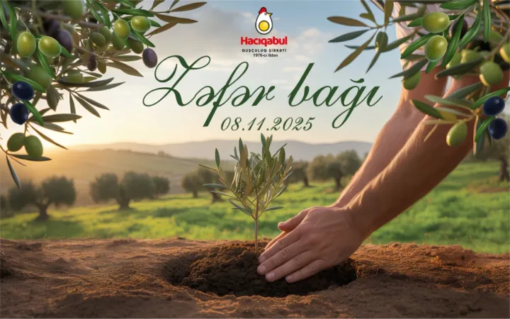 Hacıqabul Quşçuluq Şirkətinin ərazisində Zəfər Bağı salınıb