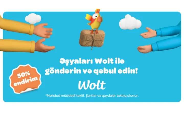 Wolt yeni “Packages” funksiyanı təqdim edir: İndi əşyaları yemək sifarişi qədər asan göndərə bilərsiniz!