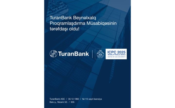 TuranBank Beynəlxalq Proqramlaşdırma Müsabiqəsinin Dünya Finalının rəsmi tərəfdaşı olub