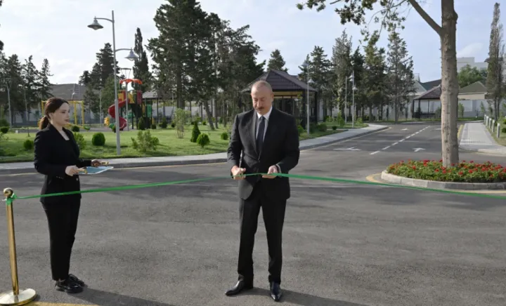 Prezident Yaradıcılıq Evinin açılışında iştirak edib