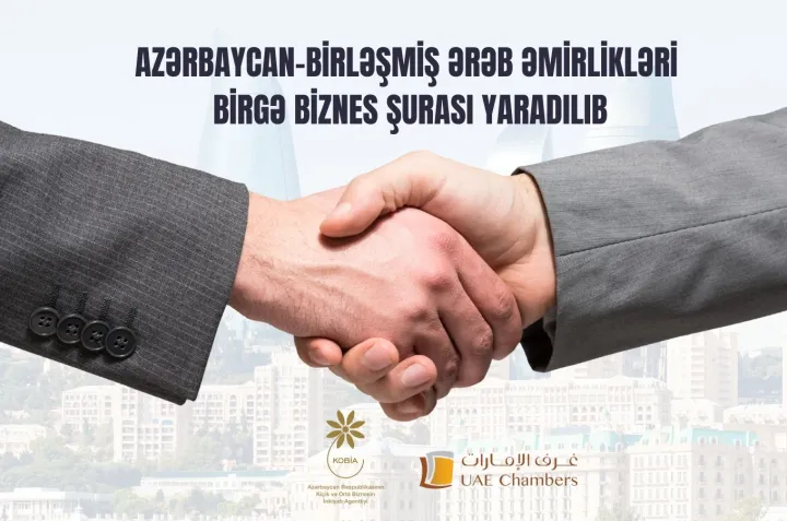 Azərbaycan və Birləşmiş Ərəb Əmirlikləri arasında Birgə Biznes Şurası yaradılıb