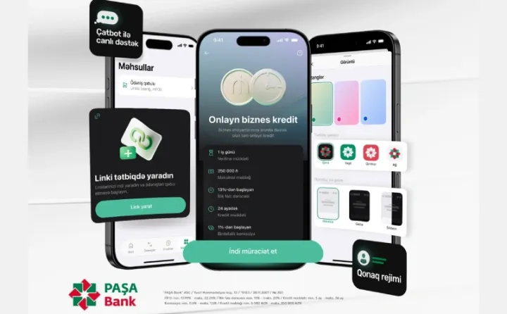 PAŞA Bank Biznes tətbiqi yeniləndi
