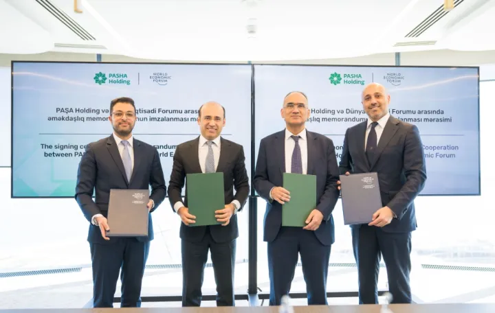 PAŞA Holding və Dünya İqtisadi Forumu arasında Əməkdaşlıq Memorandumunun imzalanma mərasimi keçirilib
